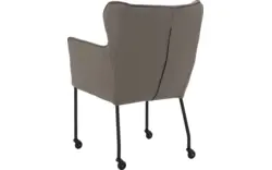 Goossens excellent eetkamerstoel leogang grijs leer - 8222227-01 2